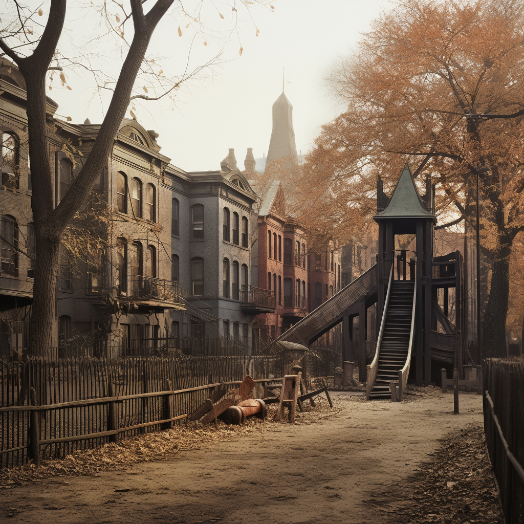 Jane Addams' Hull House Playground Image