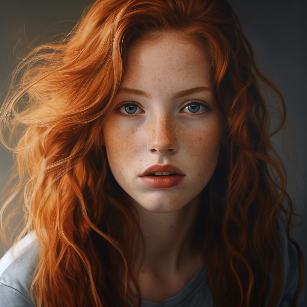 Hyperrealistic woman portrait