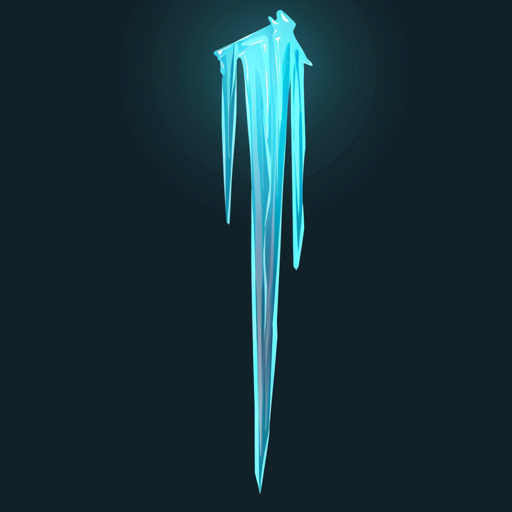 Simple icicle illustration