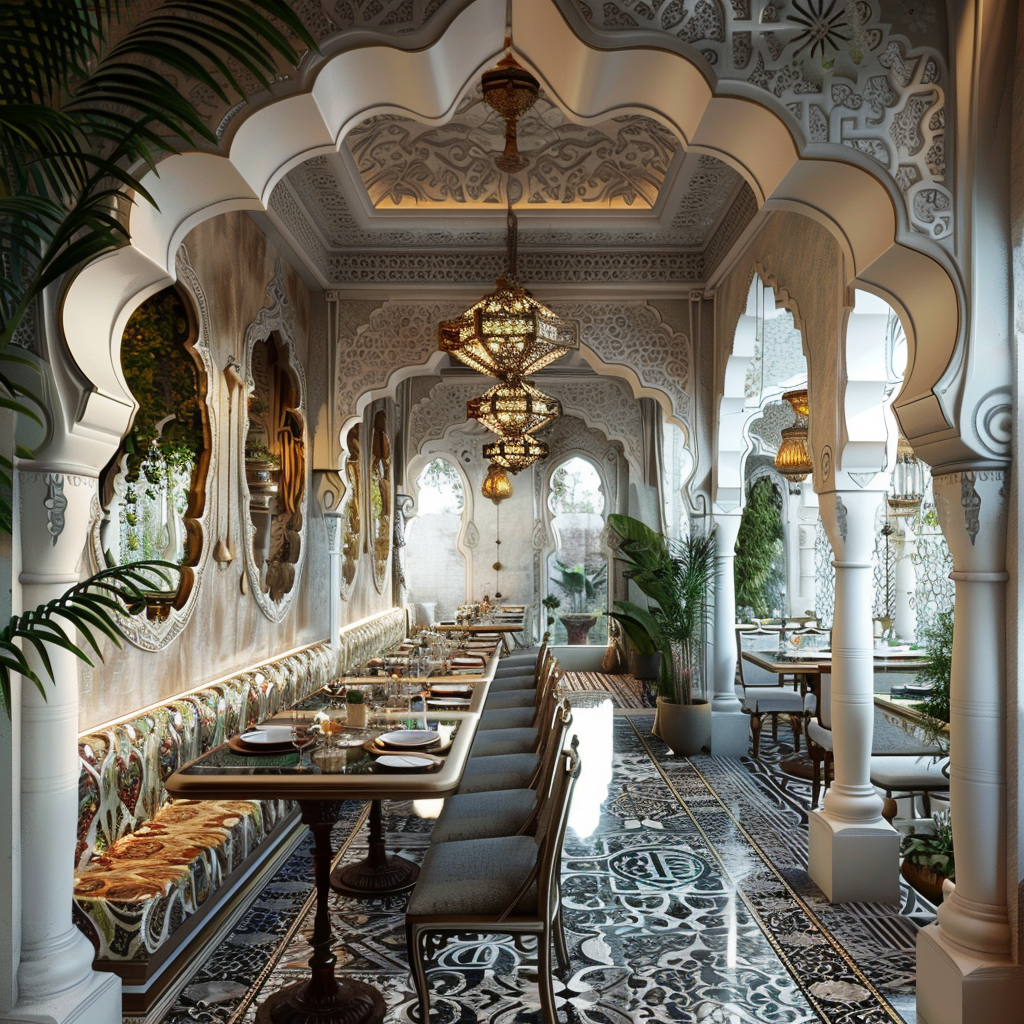 Elegant India Restaurant Interior Design