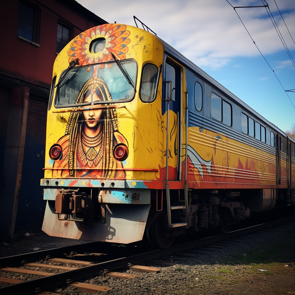 Indian train in Sweden showcasing cross-cultural encounters