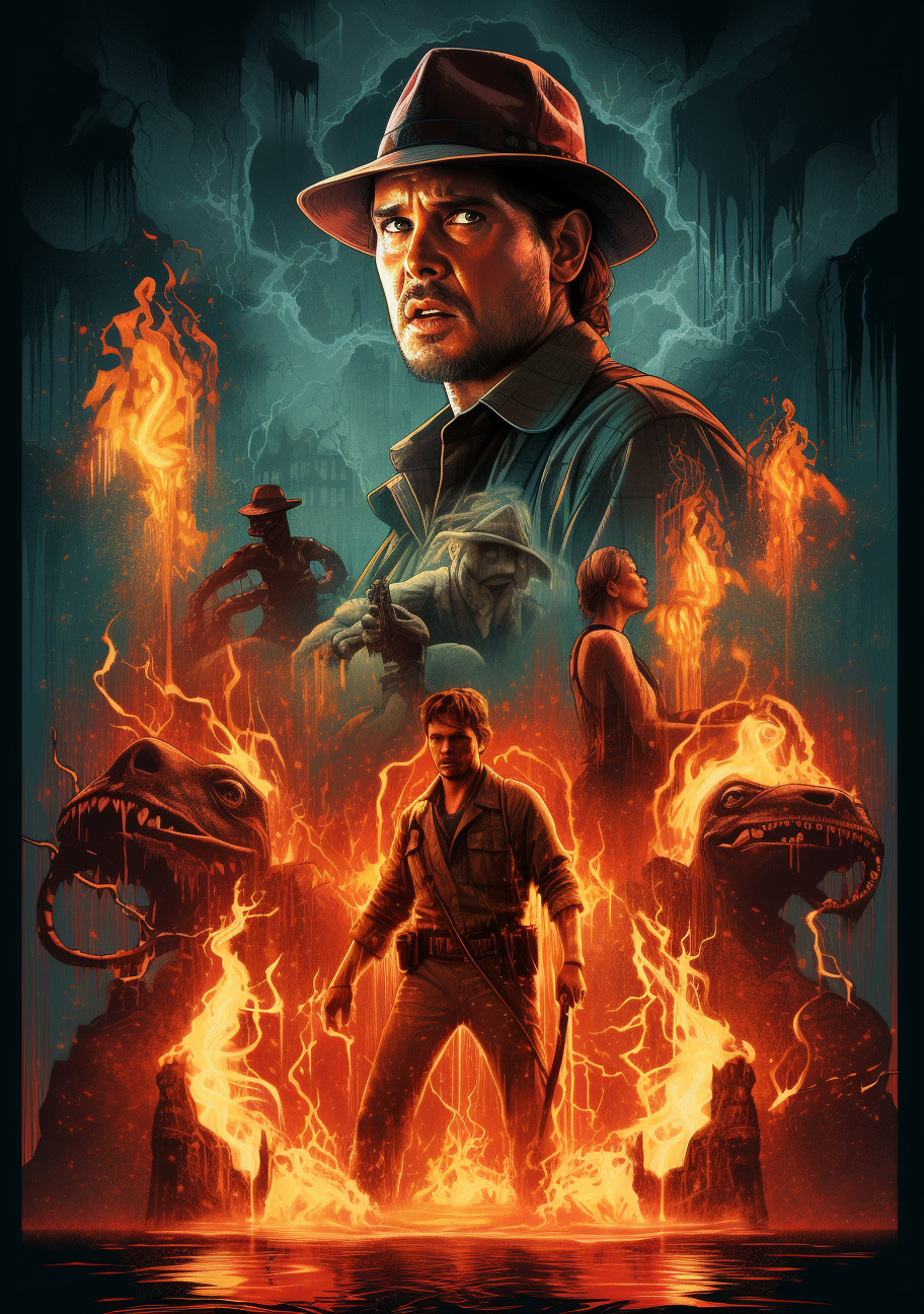 Indiana Jones movie poster without text