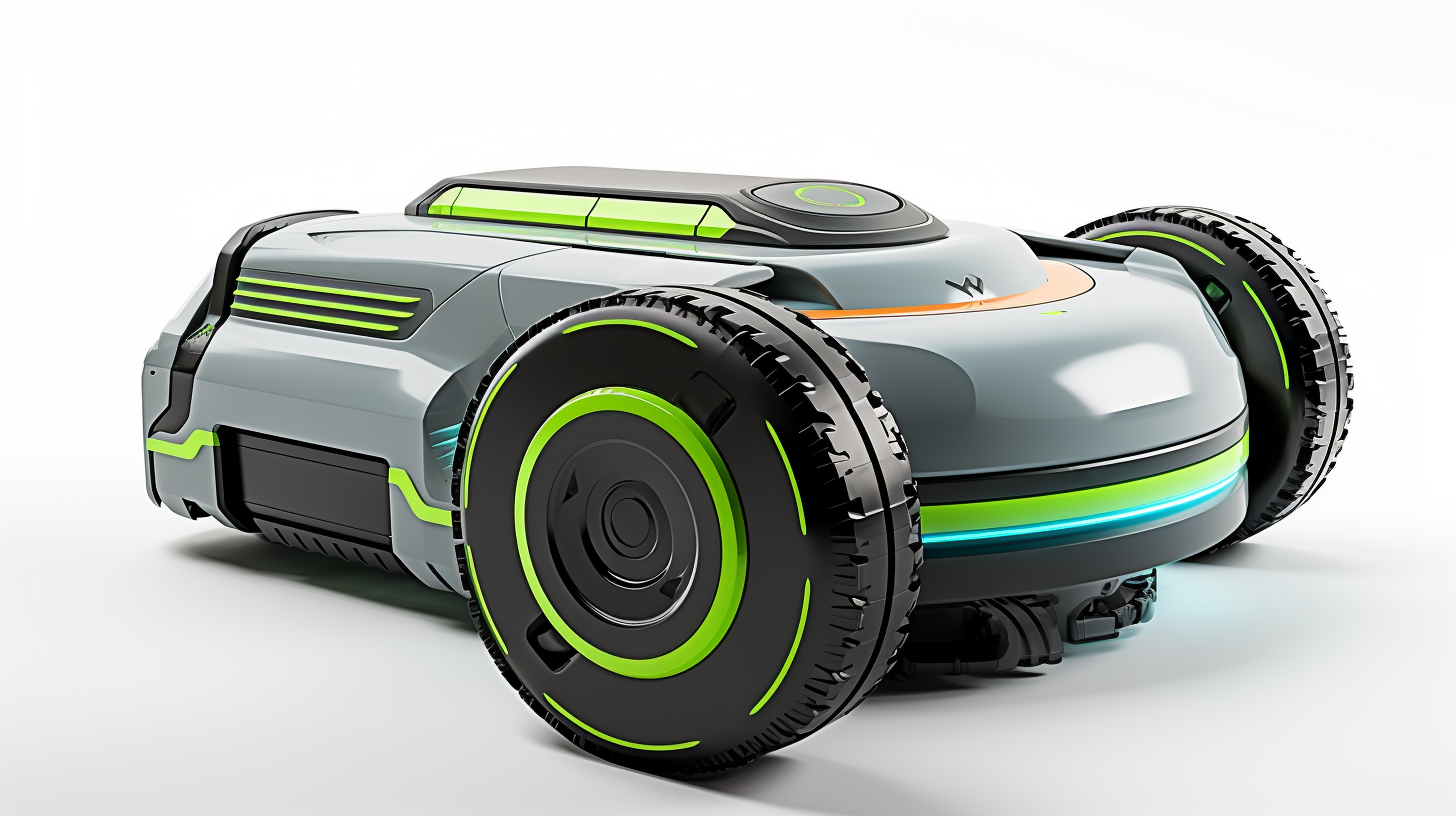 Realistic industrial robot vacuum cleaner