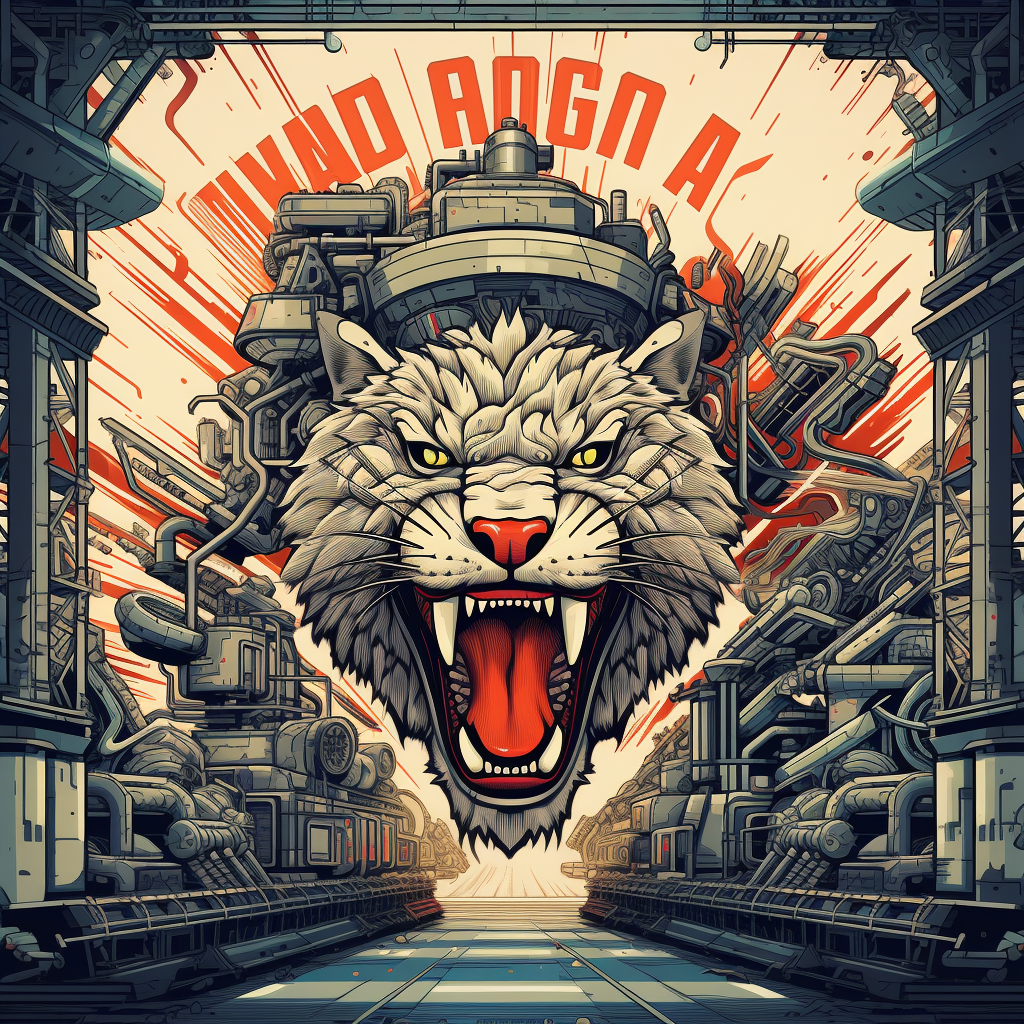 Wild Roar in Industrial Setting