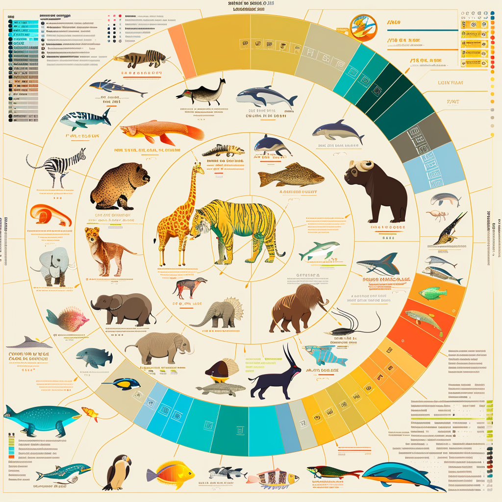 Animals infographic design elements