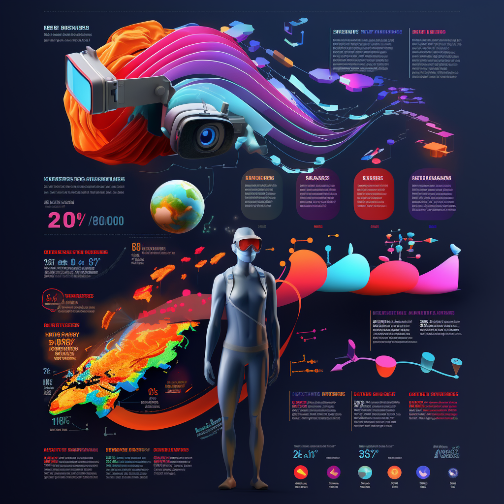 Infographic showcasing transformation in marketing, education, and healthcare