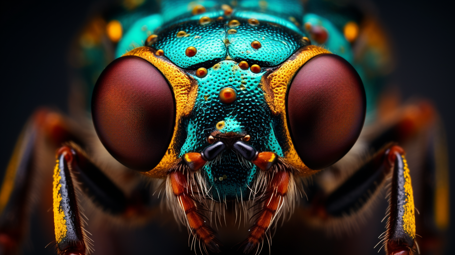 Close-up of an Insect in Macro