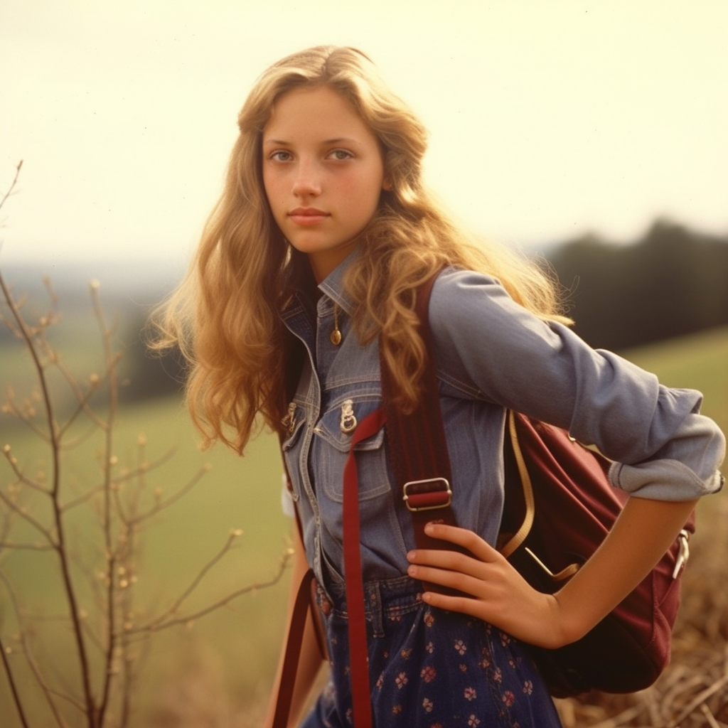 Snapshotted teenage girl from Iowa in 1980  ?