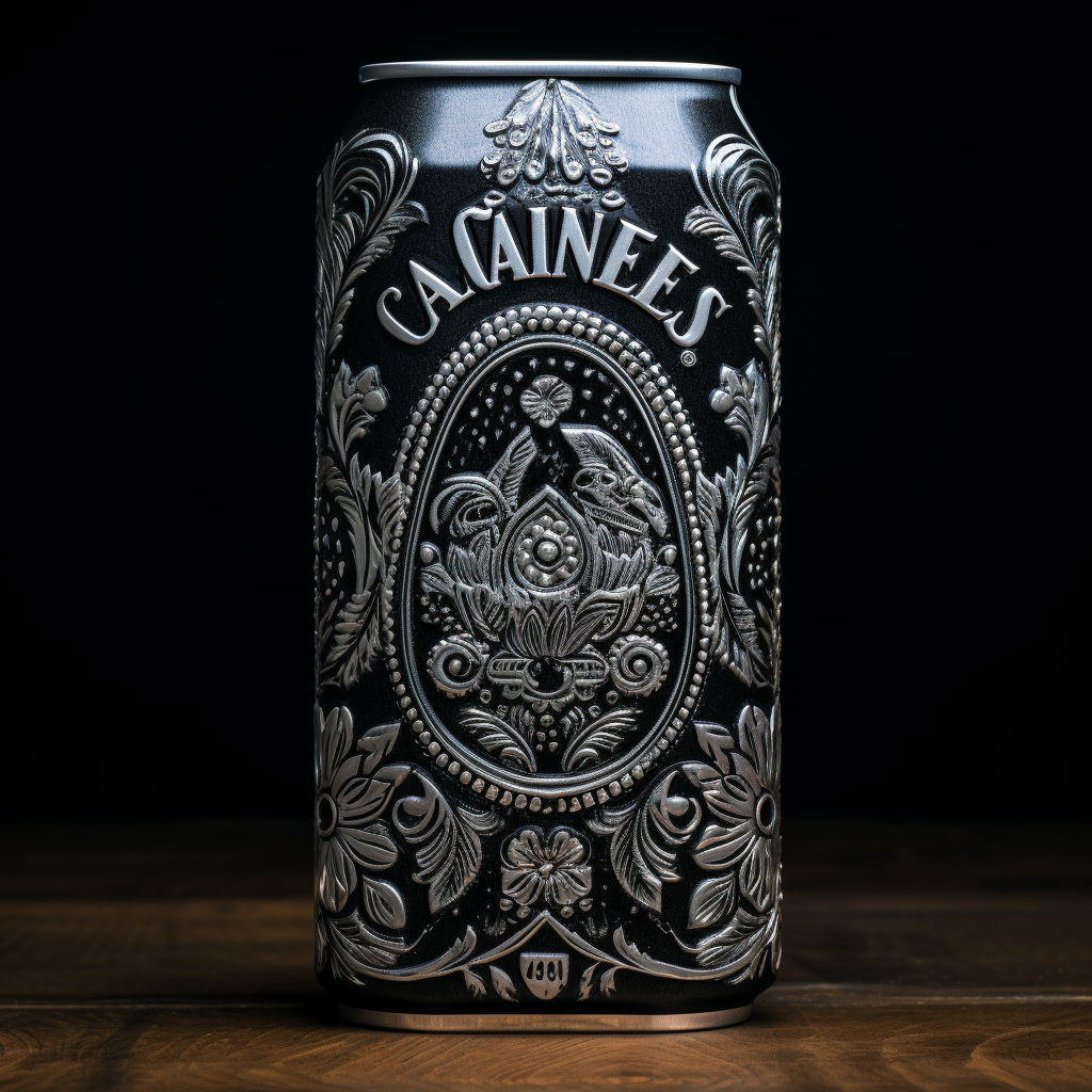 Aluminium can with Jack Daniels logo