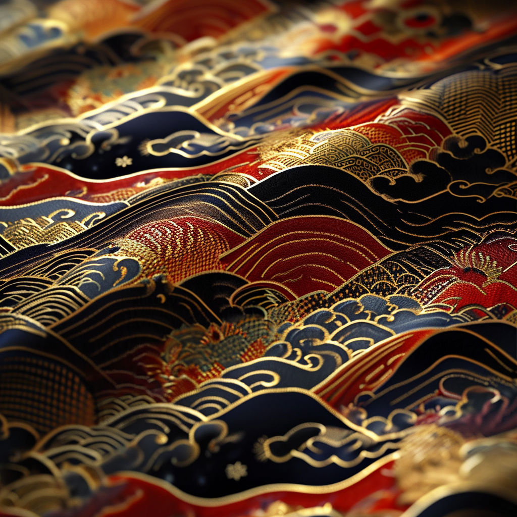 Japanese Kimono Patterns Textures