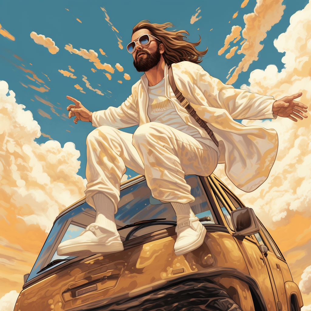 Jesus in Monster Truck Jumping