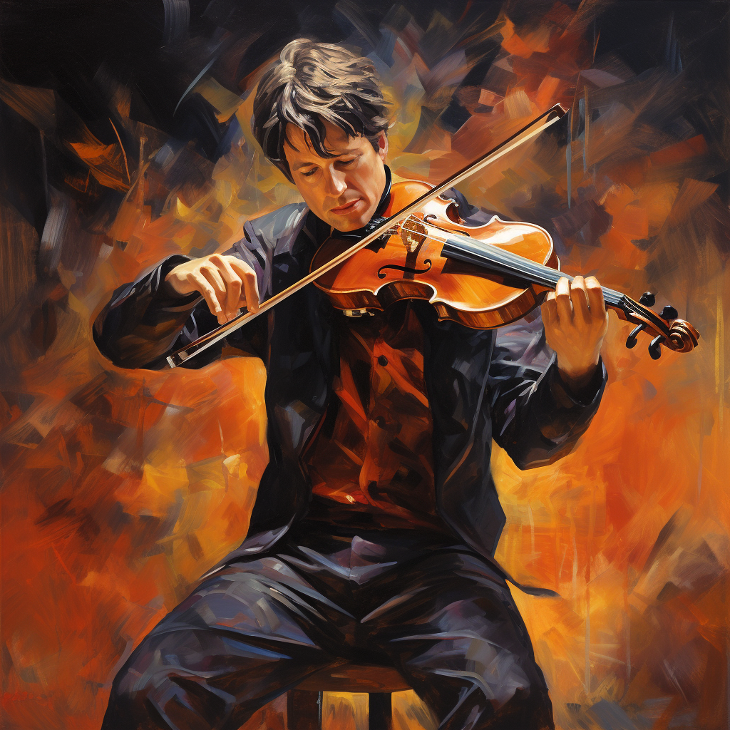 Joshua Bell performing with Stradivarius violin