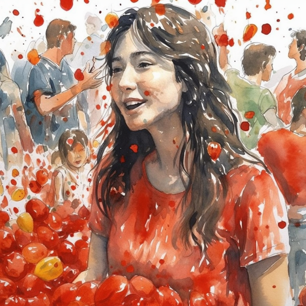 Woman at Tomato Festival