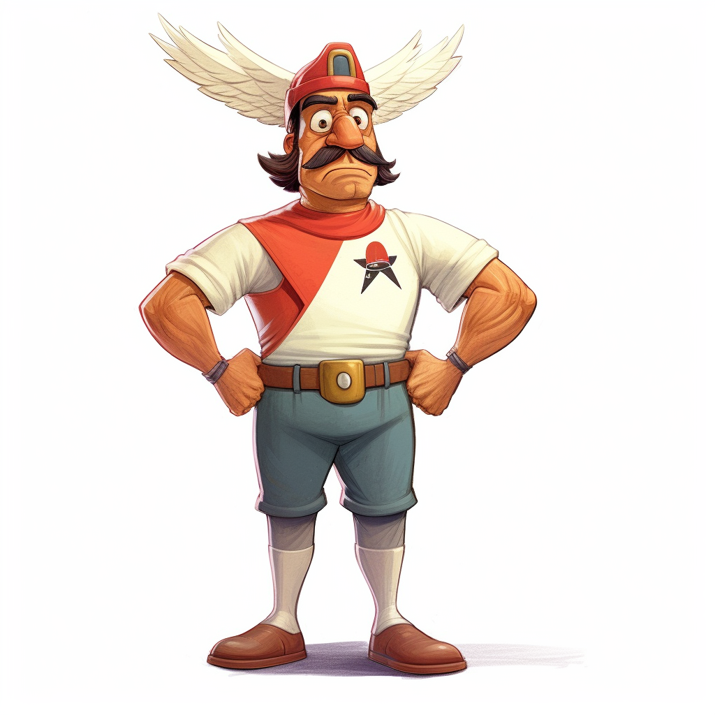 Image of Juan Carlos Pastor in Asterix and Pixar style