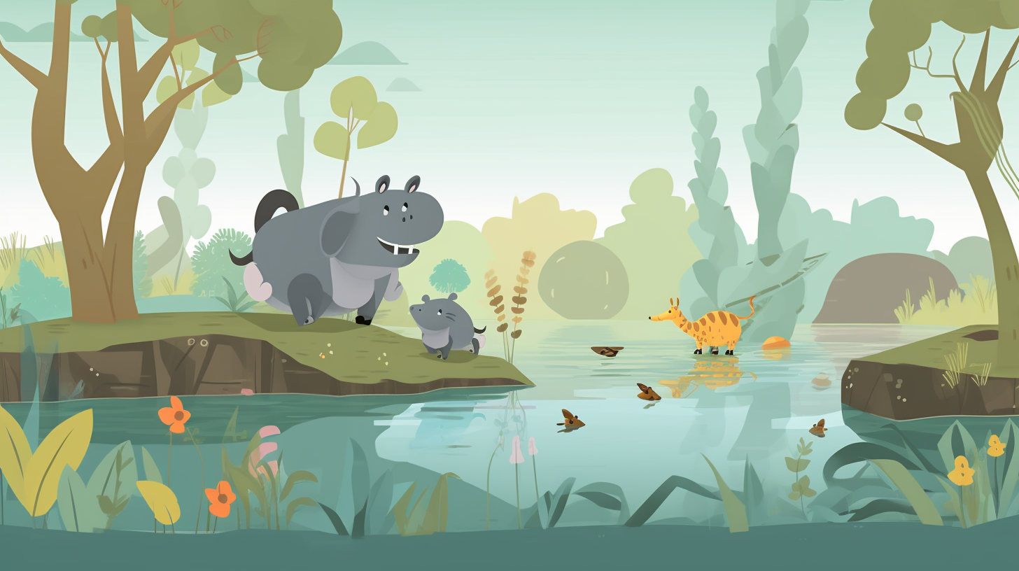 Jungle Hippopotamus Game Screen