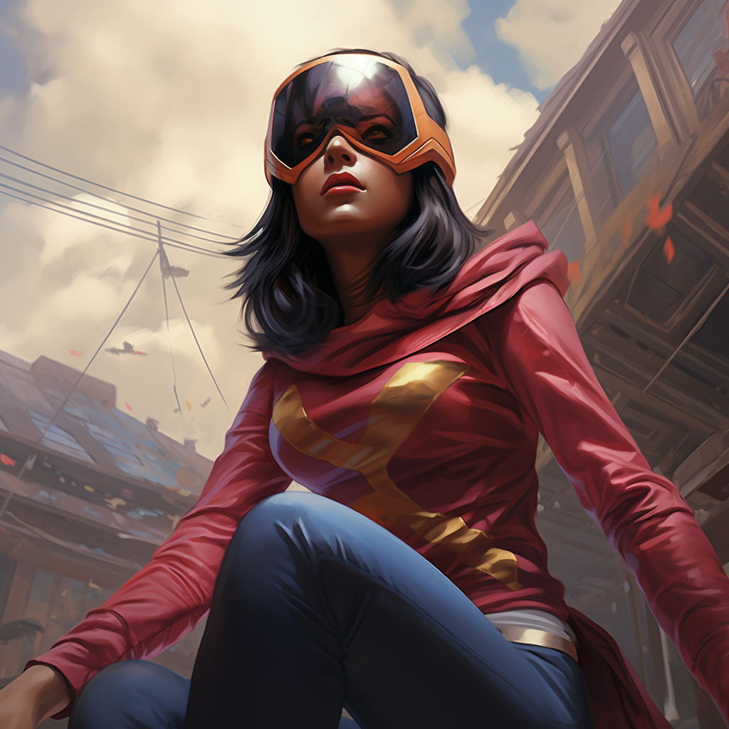 Kamala Khan wearing VR headset