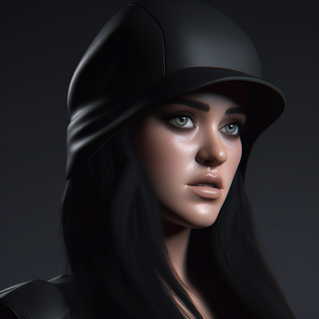 Close-up of Young Katy Perry in Agent Gear