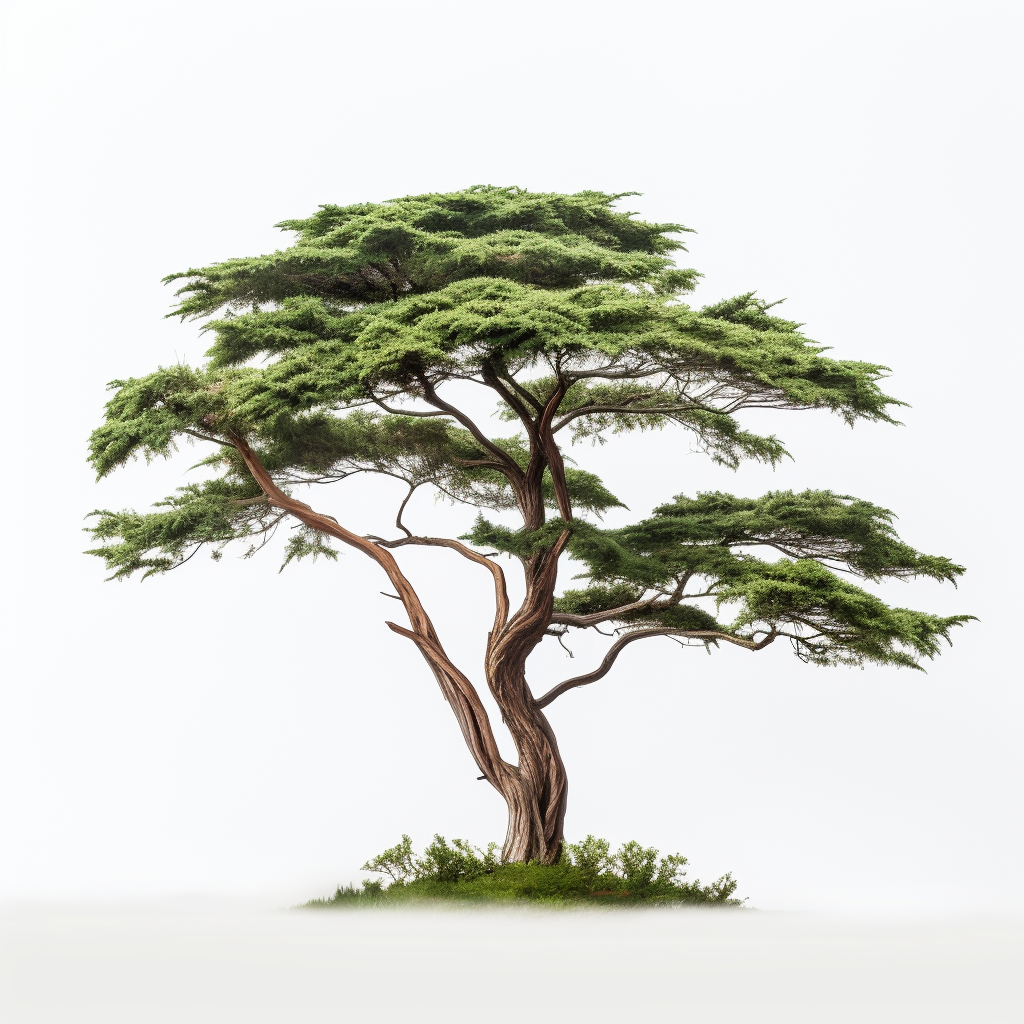 Cedar Tree with Green Foliage