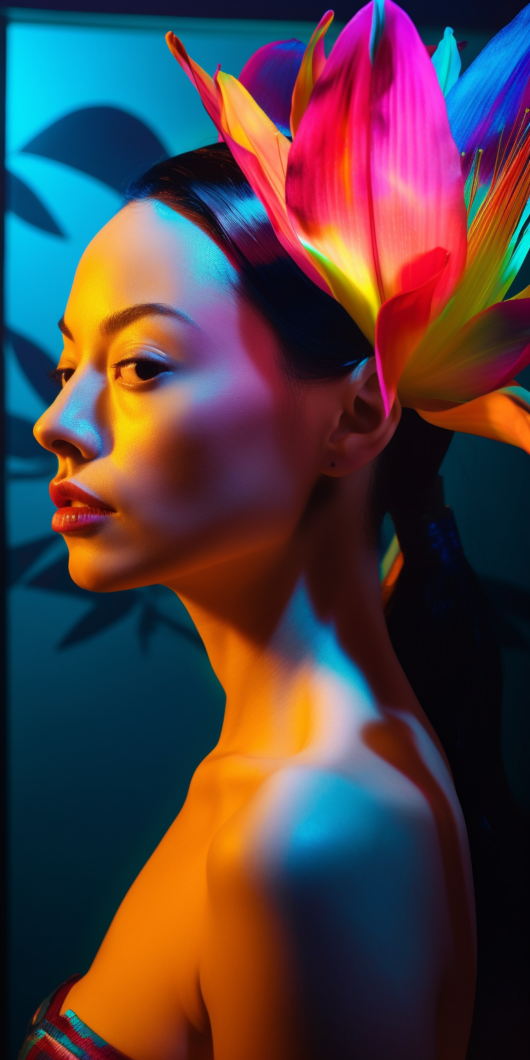 Vibrant Latin Woman Portrait