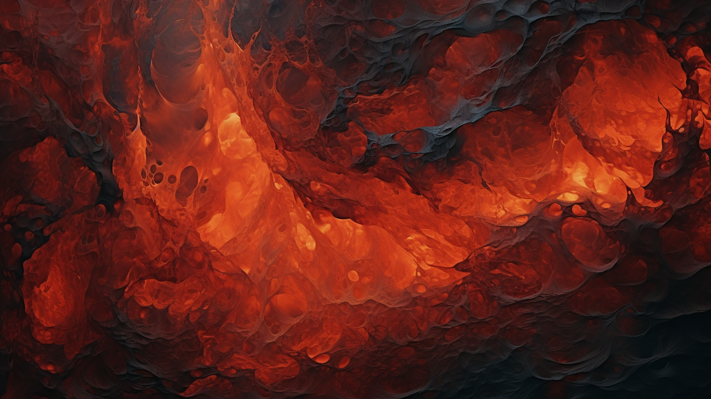 Lava textures with psychedelic fractals and water movements