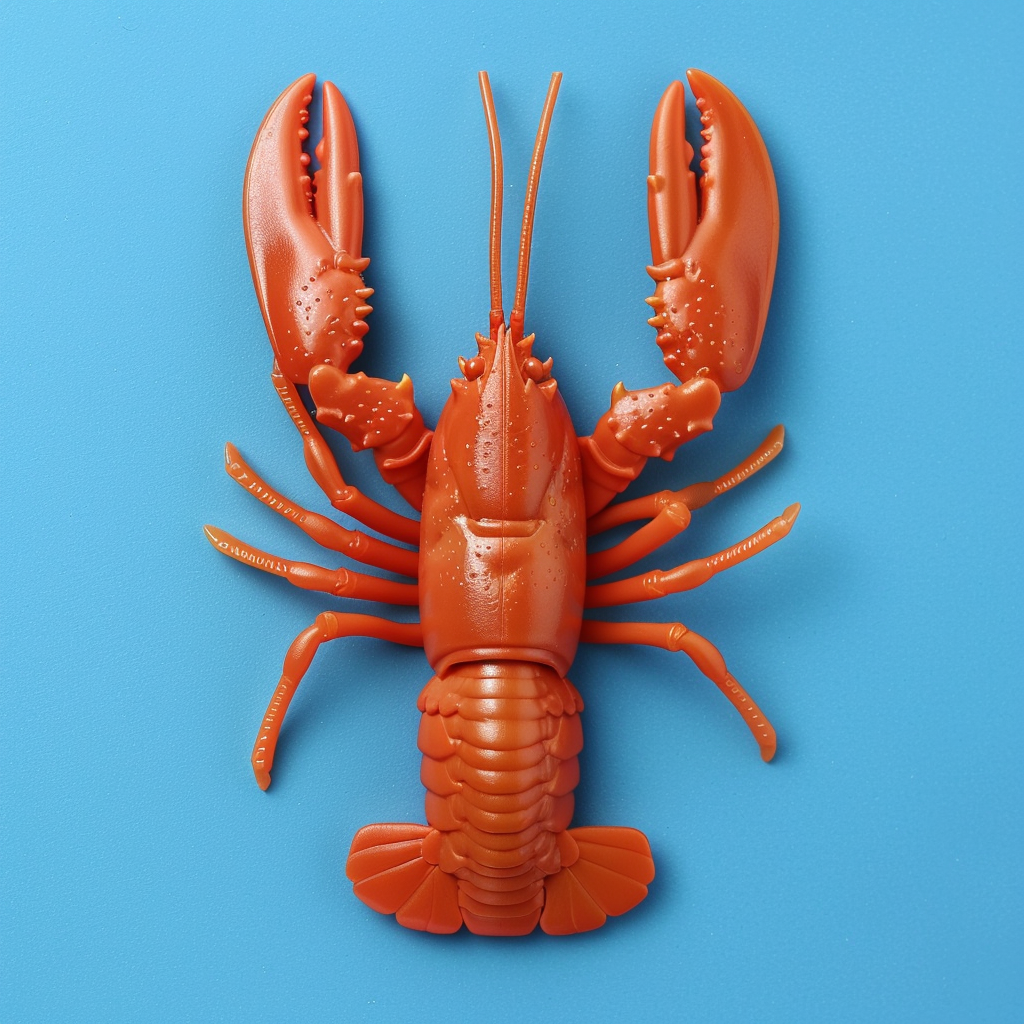 Japanese plastic lobster figurine ghibli studio