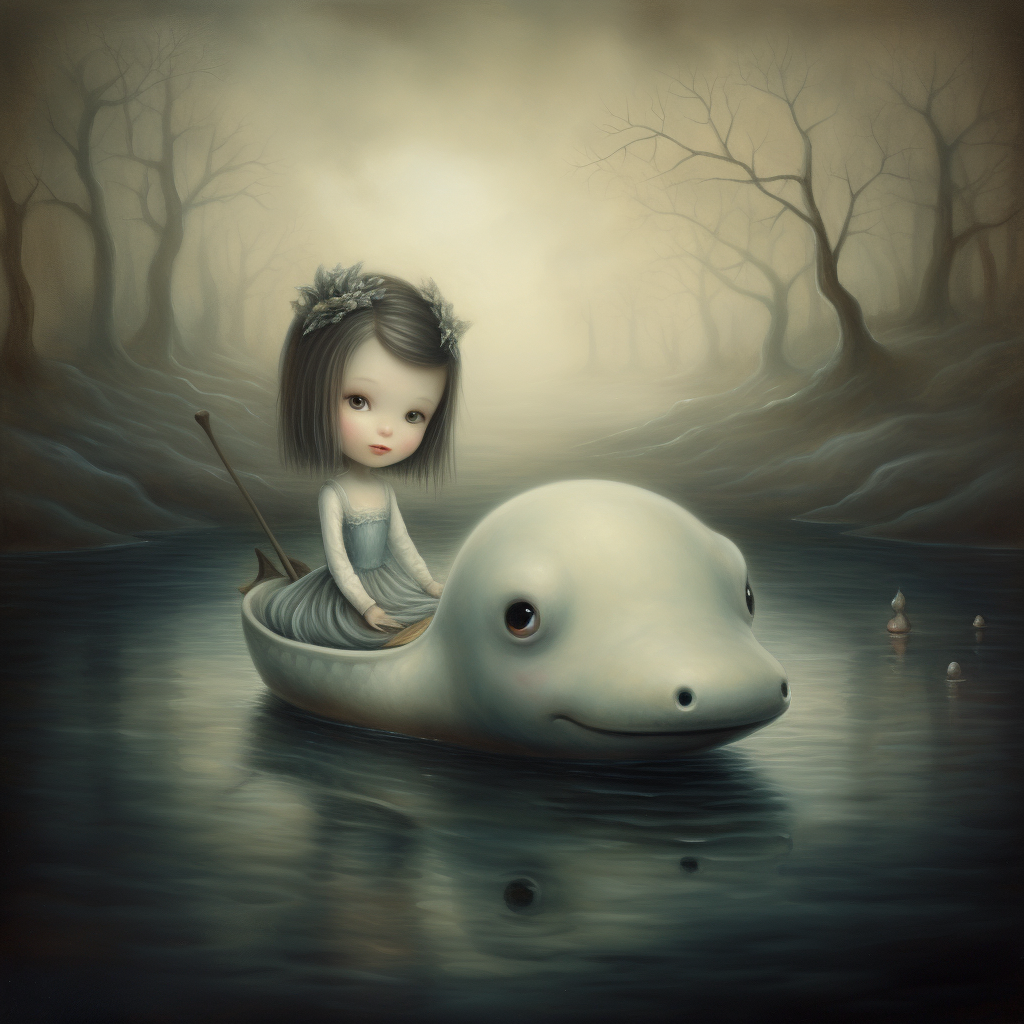 Beautiful Loch Ness artwork by Nicoletta Ceccoli