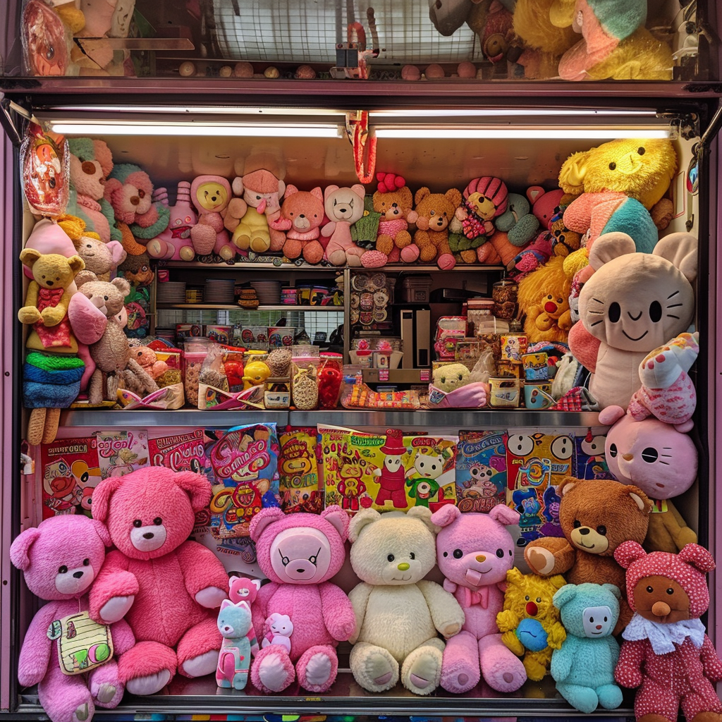 Toy-covered food truck in London