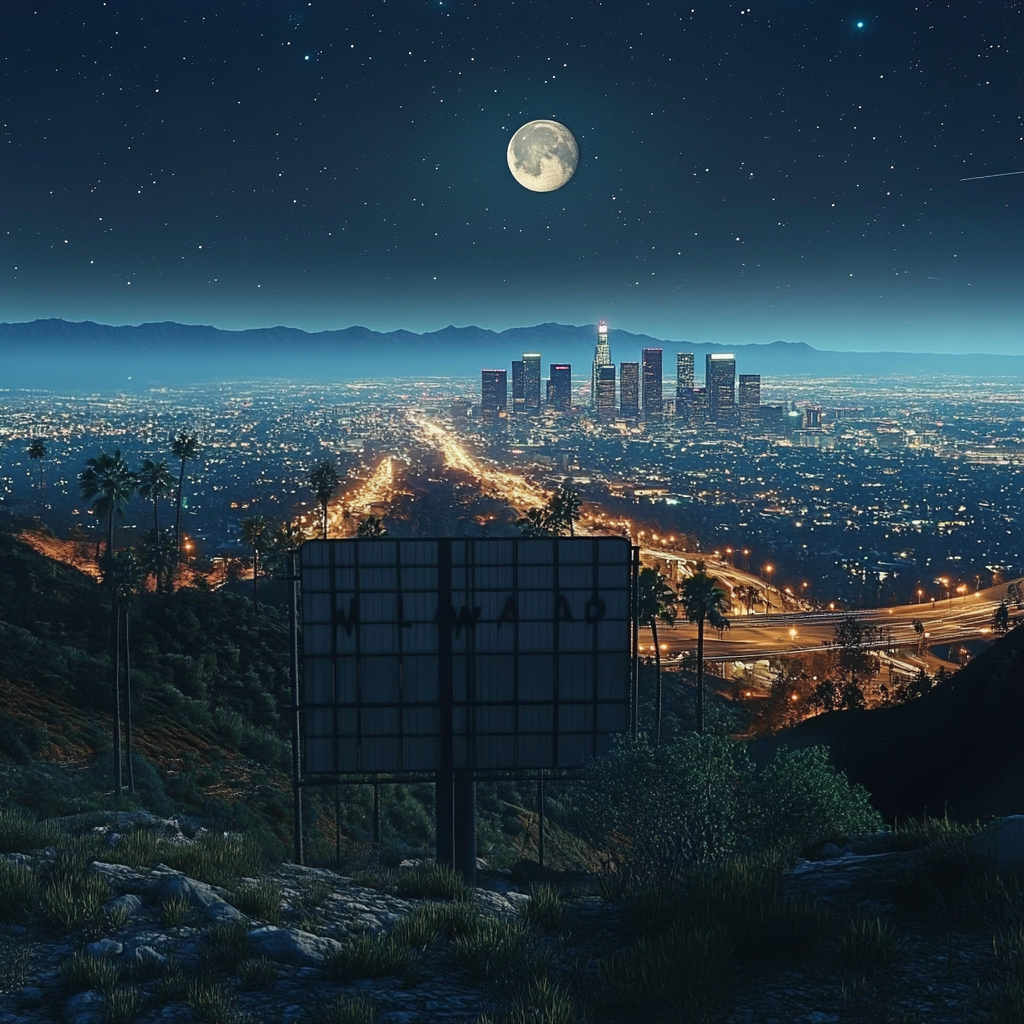 Los Angeles City Night View 2024