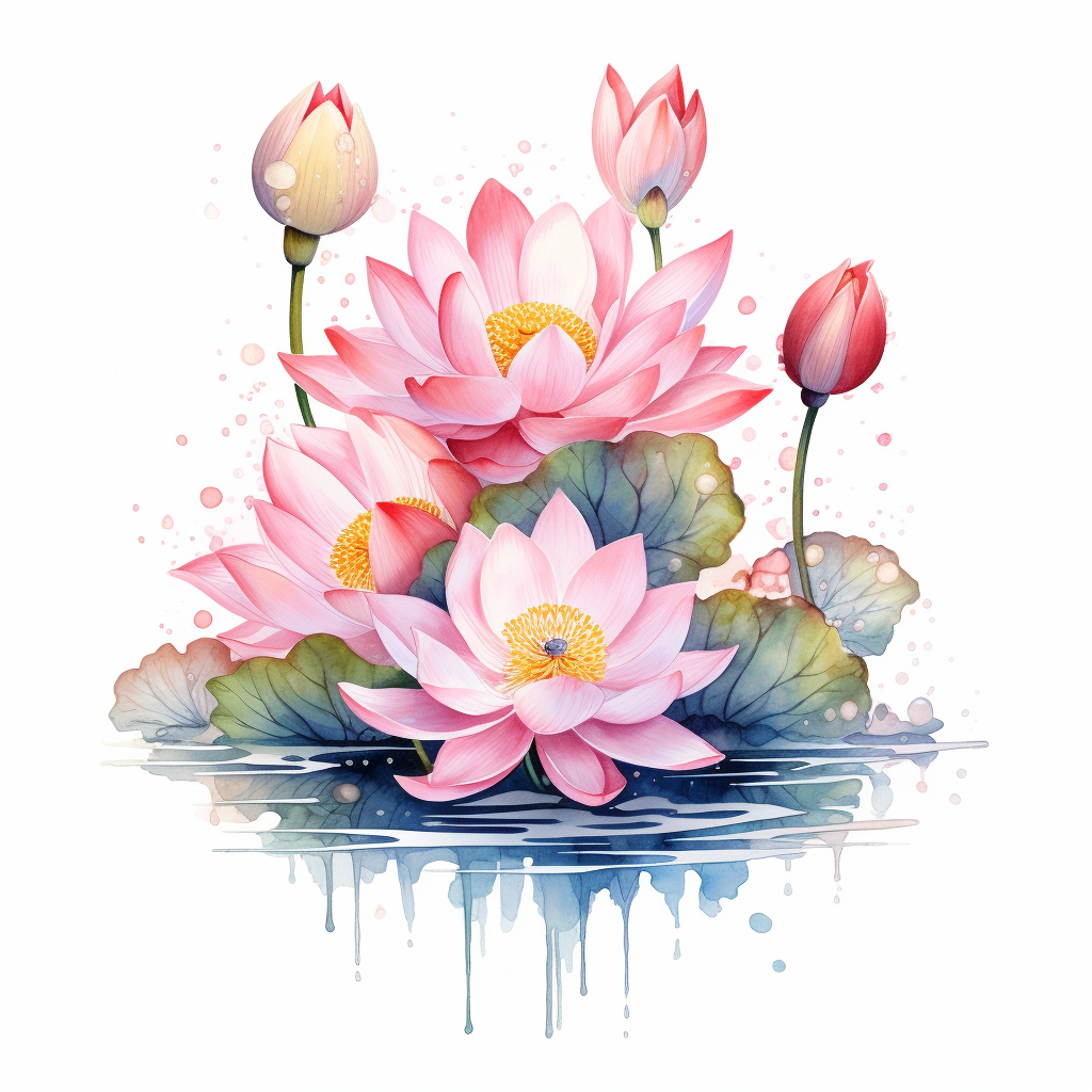 Lotus Flowers Poster - Serene and Beautiful Art