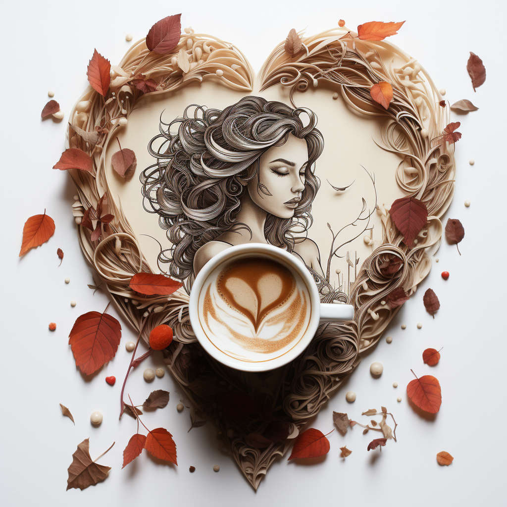 Image of love, lattes, and leaves