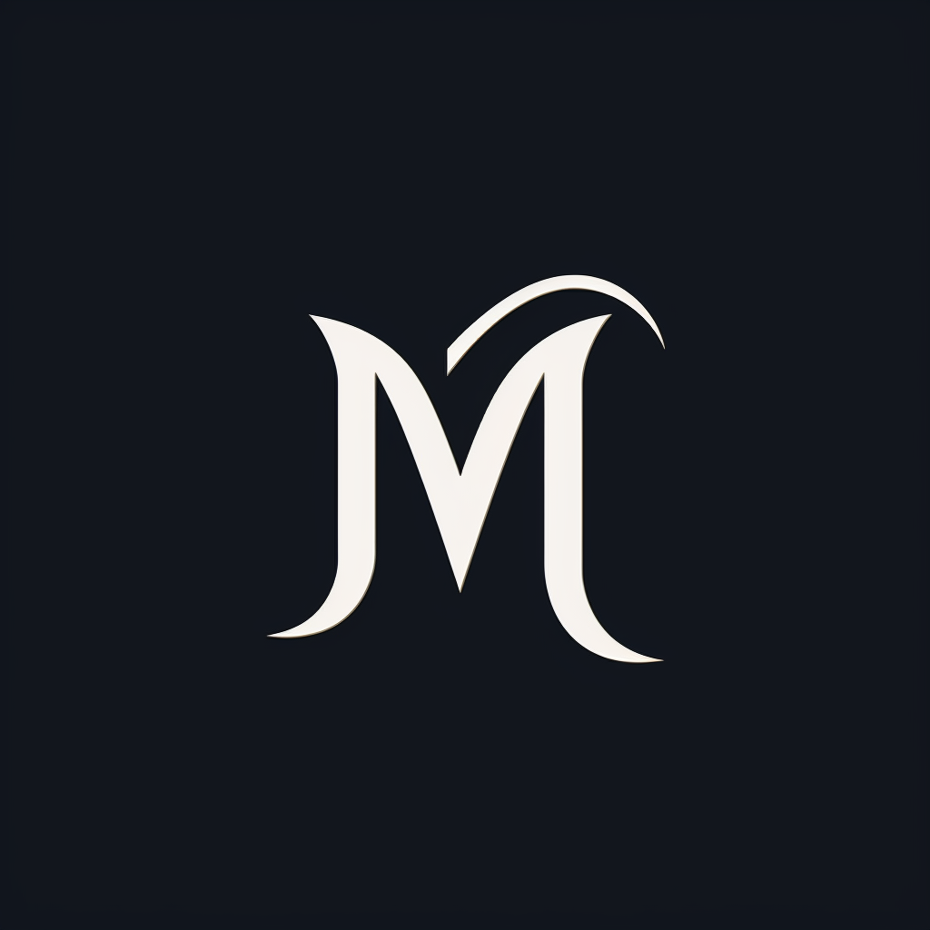 Simple letter M logo design