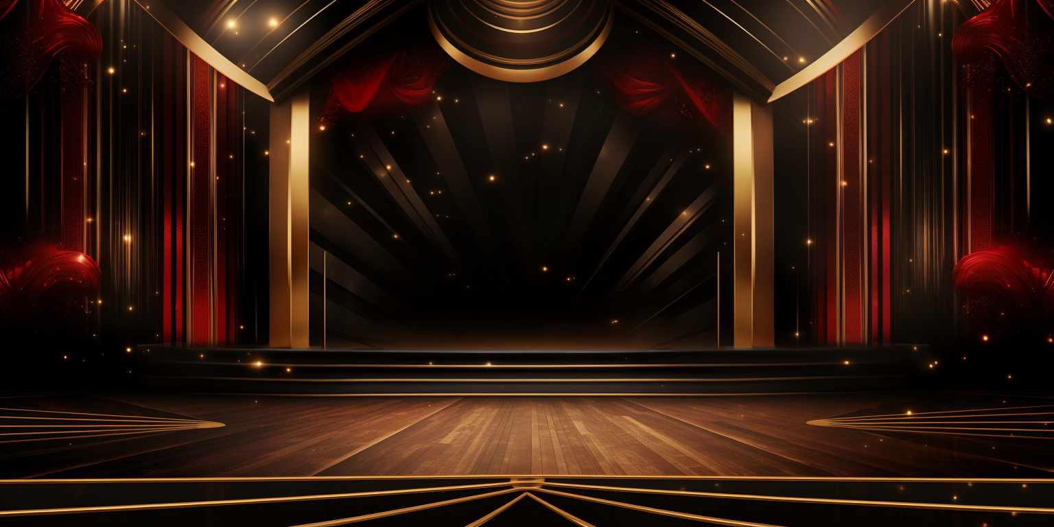 Luxurious event background with mystic details