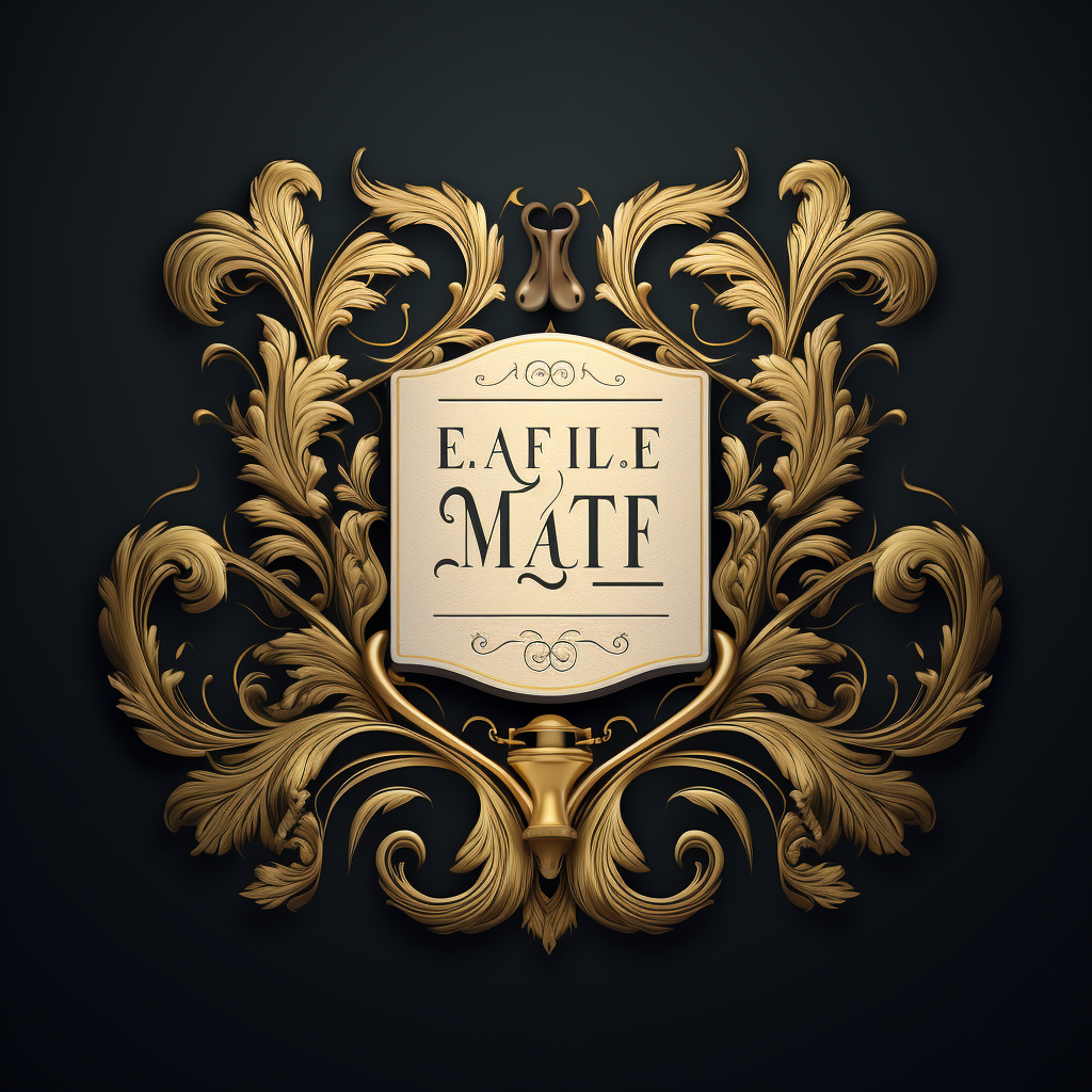 Luxury textile logo marque design