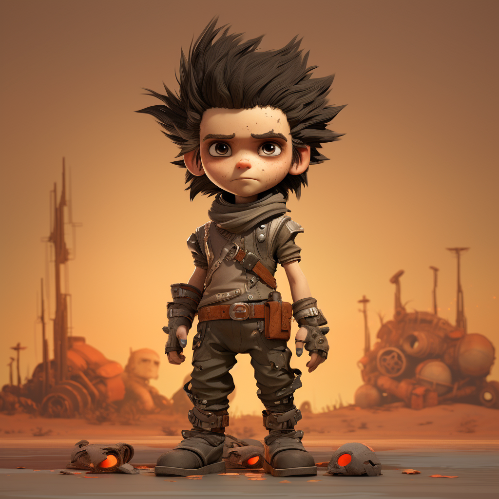 Character design inspired by Mad Max and Little Nemo