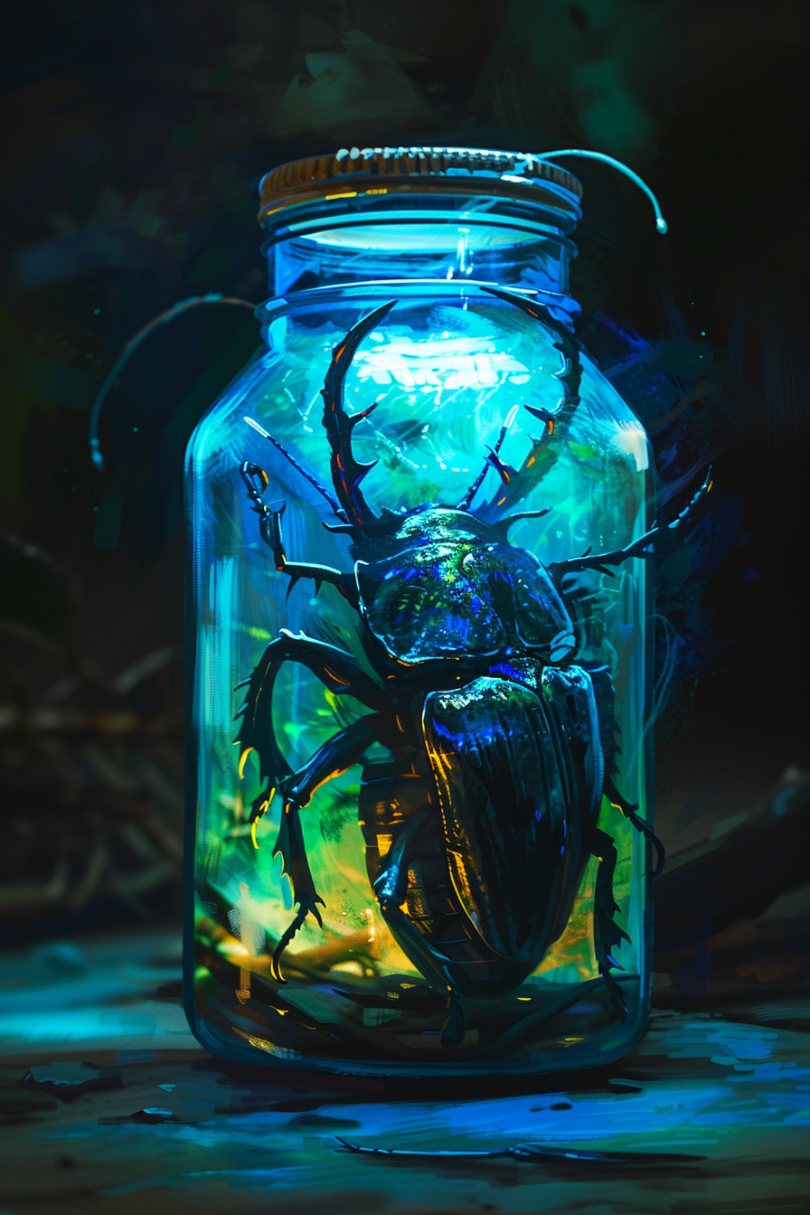 Magic Beetle in Jar Alien Style