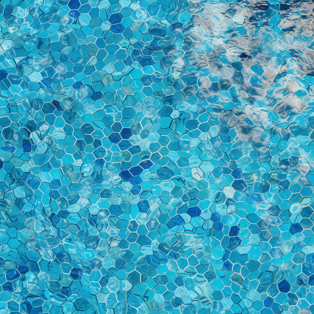 Seamless mosaic texture for swimming pool