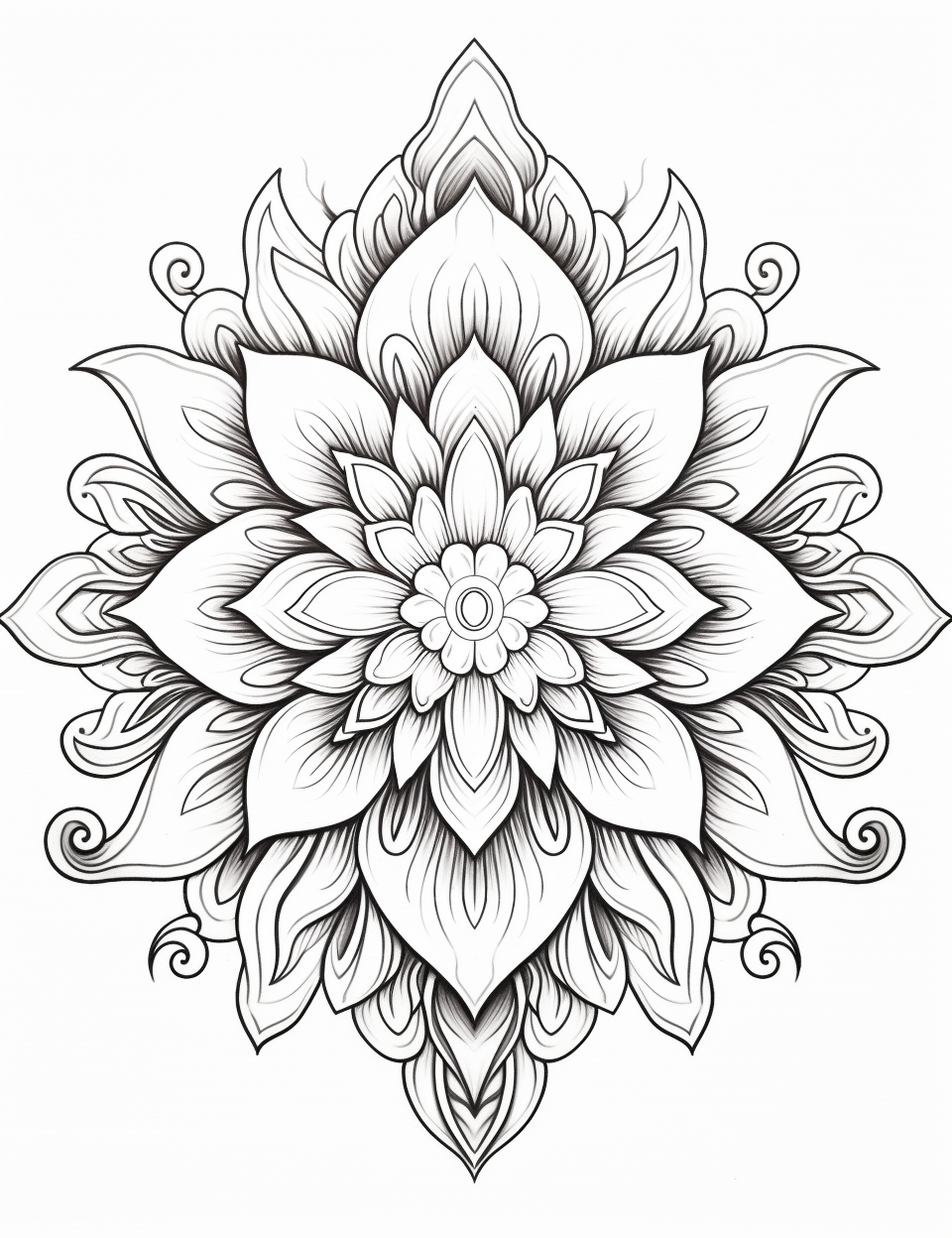 Aphrodite Mandala Coloring Art