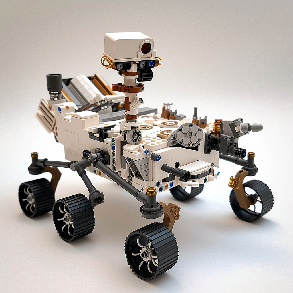 Mars rover made with Lego