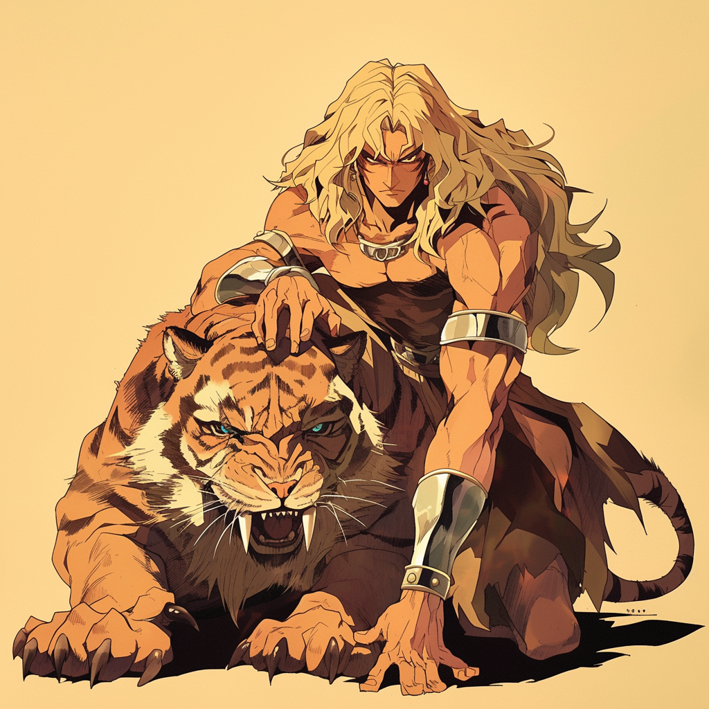 Ka-zar Sabretooth Zabu Toriyama Drawing