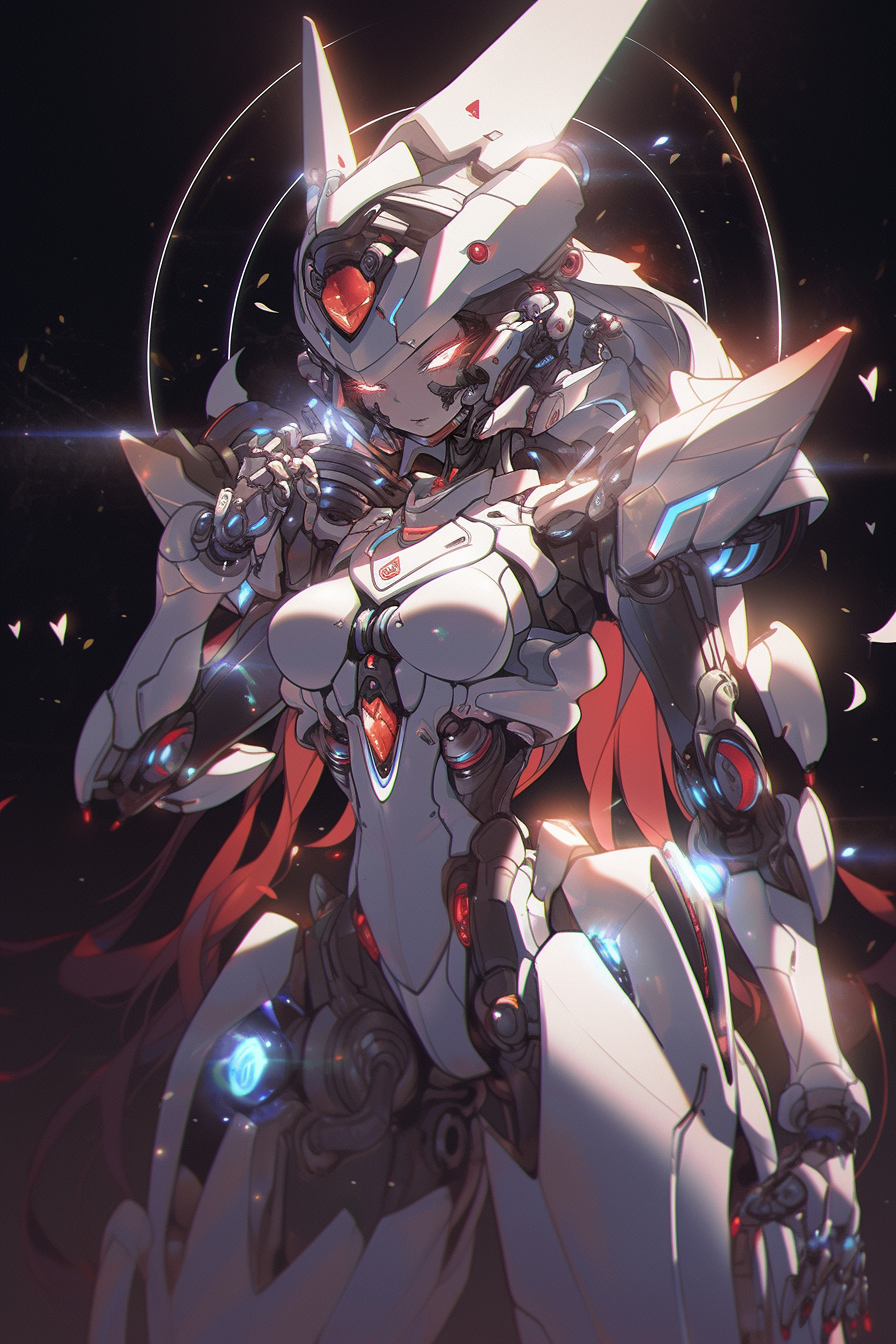 Beautiful Mecha Goddess with Wide Hips