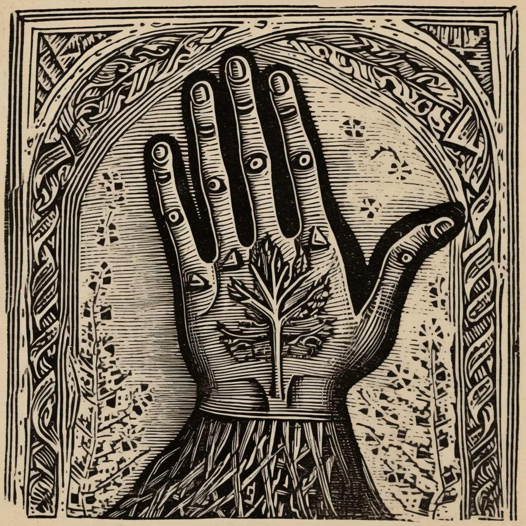 Hand Woodcut Illustration