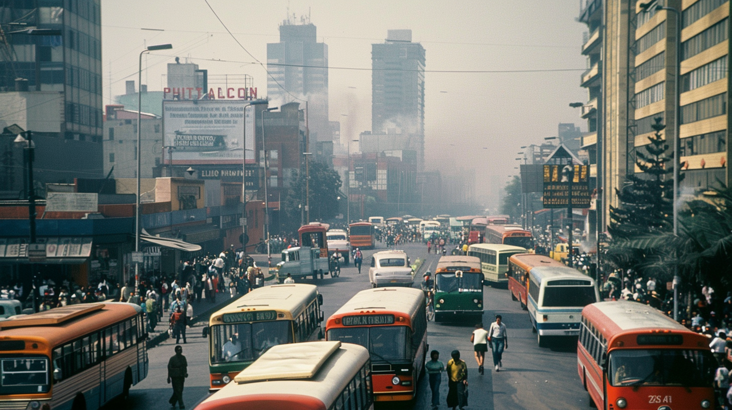 Urban Expansion Mexico City Scene