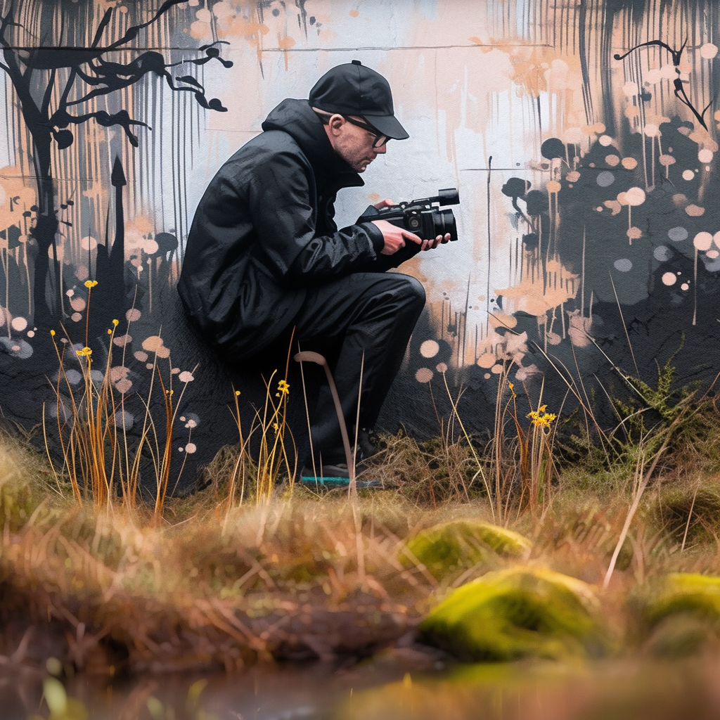 4. Photographer capturing autumn beauty in bog