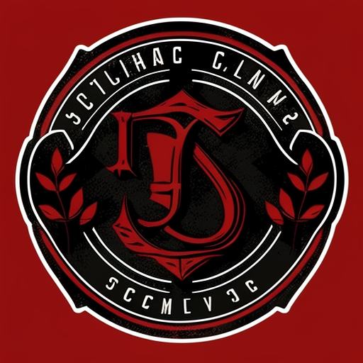 4. Striking logo with black and red colors