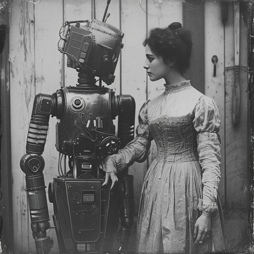 Vintage AI Photo on Social Media