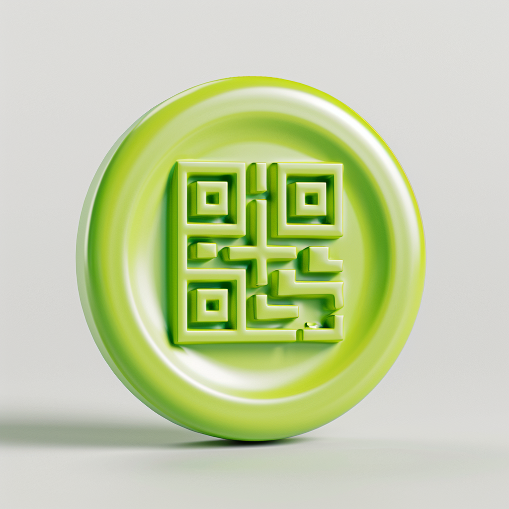 3D icon scanning QR code