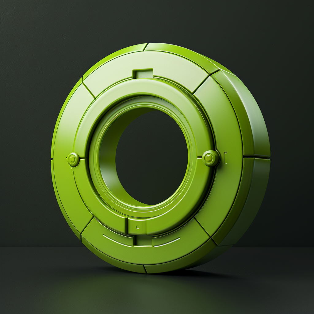 Clay 3D Icon in Green