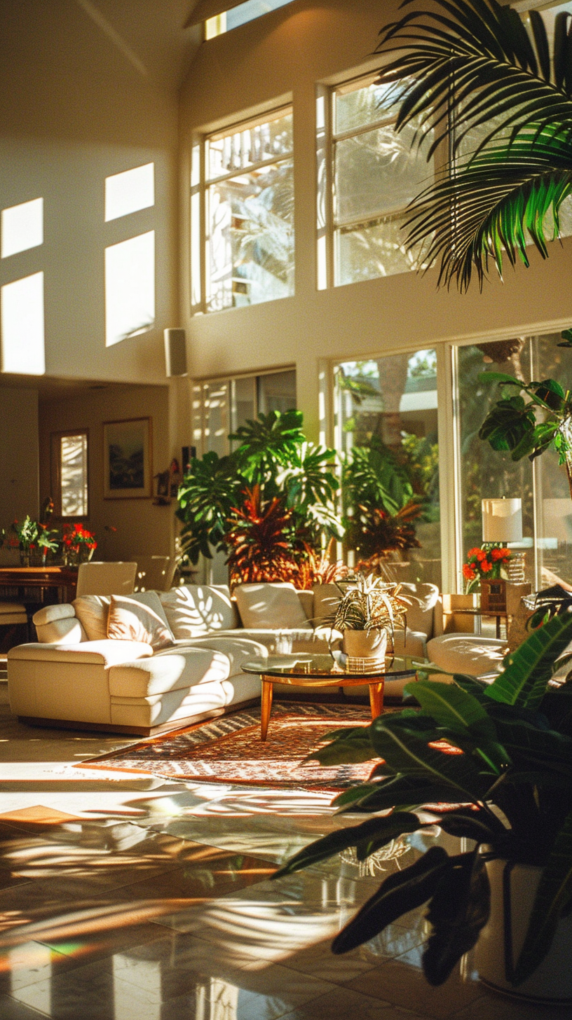 1990s Luxurious Living Room Scene