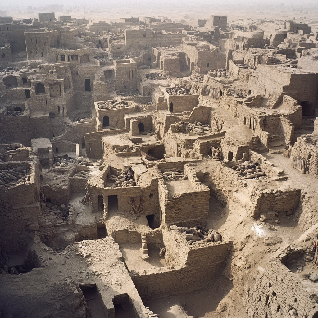 A desert city built on ancient tombs.