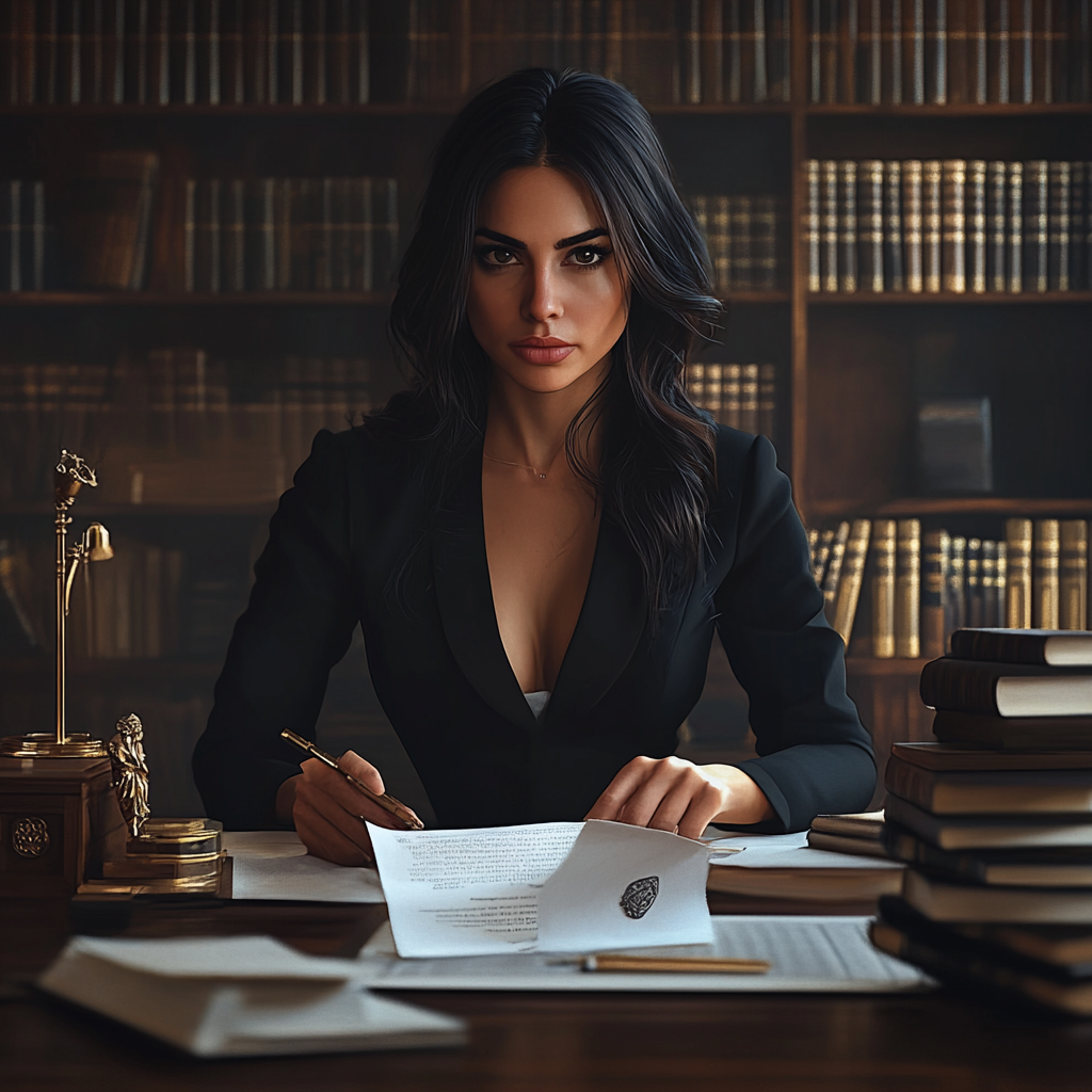 Beautiful 25-Year-Old Female Lawyer in Ukrainian Notary Office